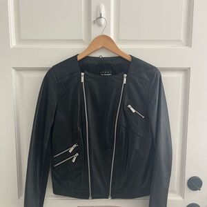 The Kooples Black Leather Jacket